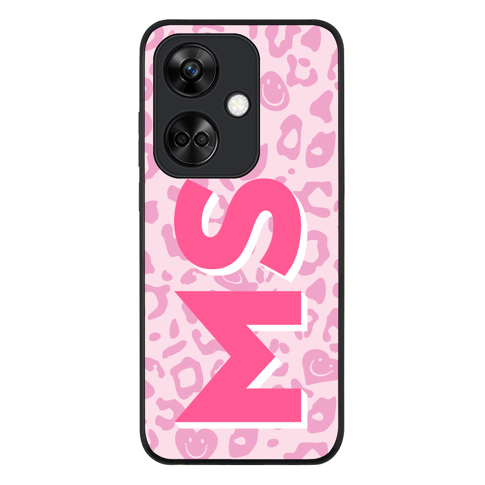 Custom Monogram Initial 3D Shadow Text Seamless Pattern Phone Case - OnePlus - Nord CE 3 / Rugged