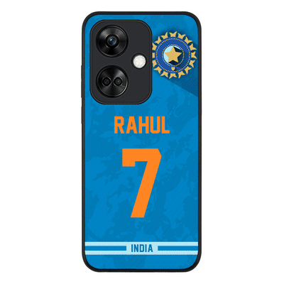 OnePlus Nord CE 3 / Rugged Black Phone Case Personalized Cricket Jersey Phone Case Custom Name & Number - OnePlus - Stylizedd