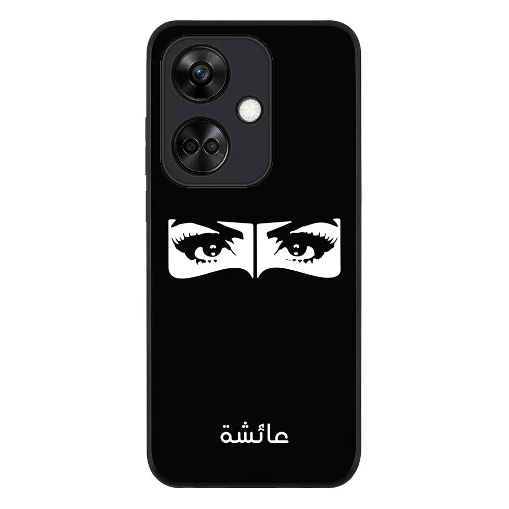 Oppo K11 / Rugged Black Custom Name Niqabi Eye, Phone Case - Oppo - Stylizedd.com