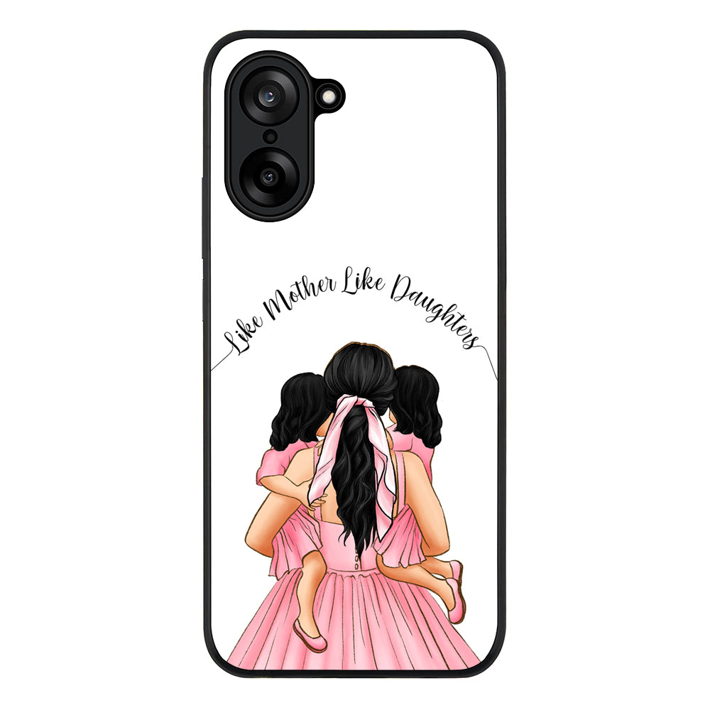 Mother 2 daughters Custom Clipart, Text Phone Case - OnePlus