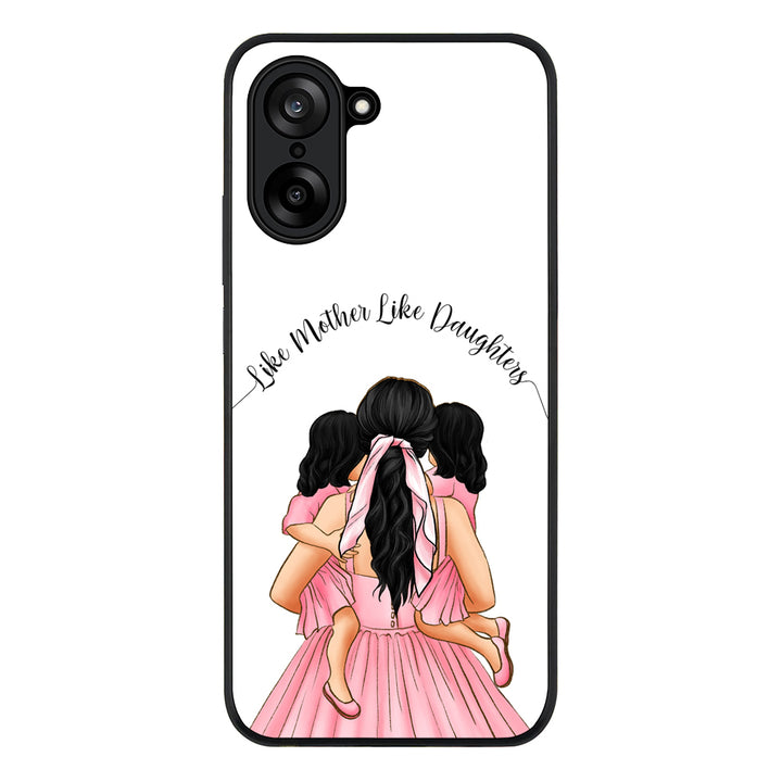 Mother 2 daughters Custom Clipart, Text Phone Case - OnePlus