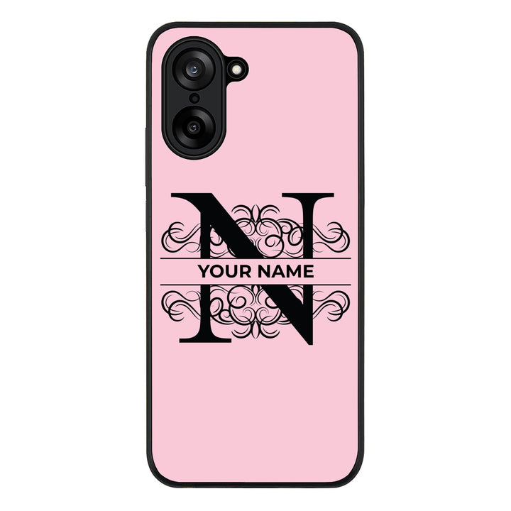 Split Floral Initial Phone Case - OnePlus