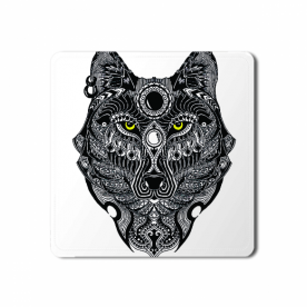 gaze of a wolf coaster - Stylizedd