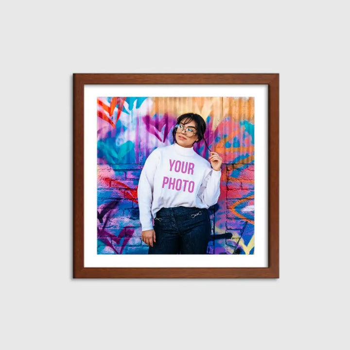 Custom Photo My Style - Wall Art - Square - S - 35 x cm / Frame / Wood