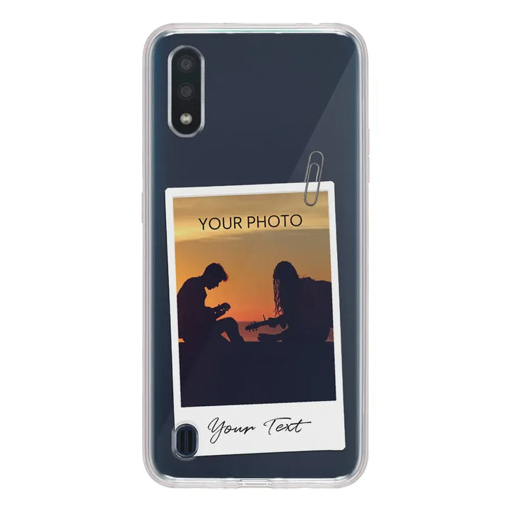 Samsung Galaxy A01 / Clear Classic Phone Case Polaroid Photo Phone Case - Samsung A Series - Stylizedd