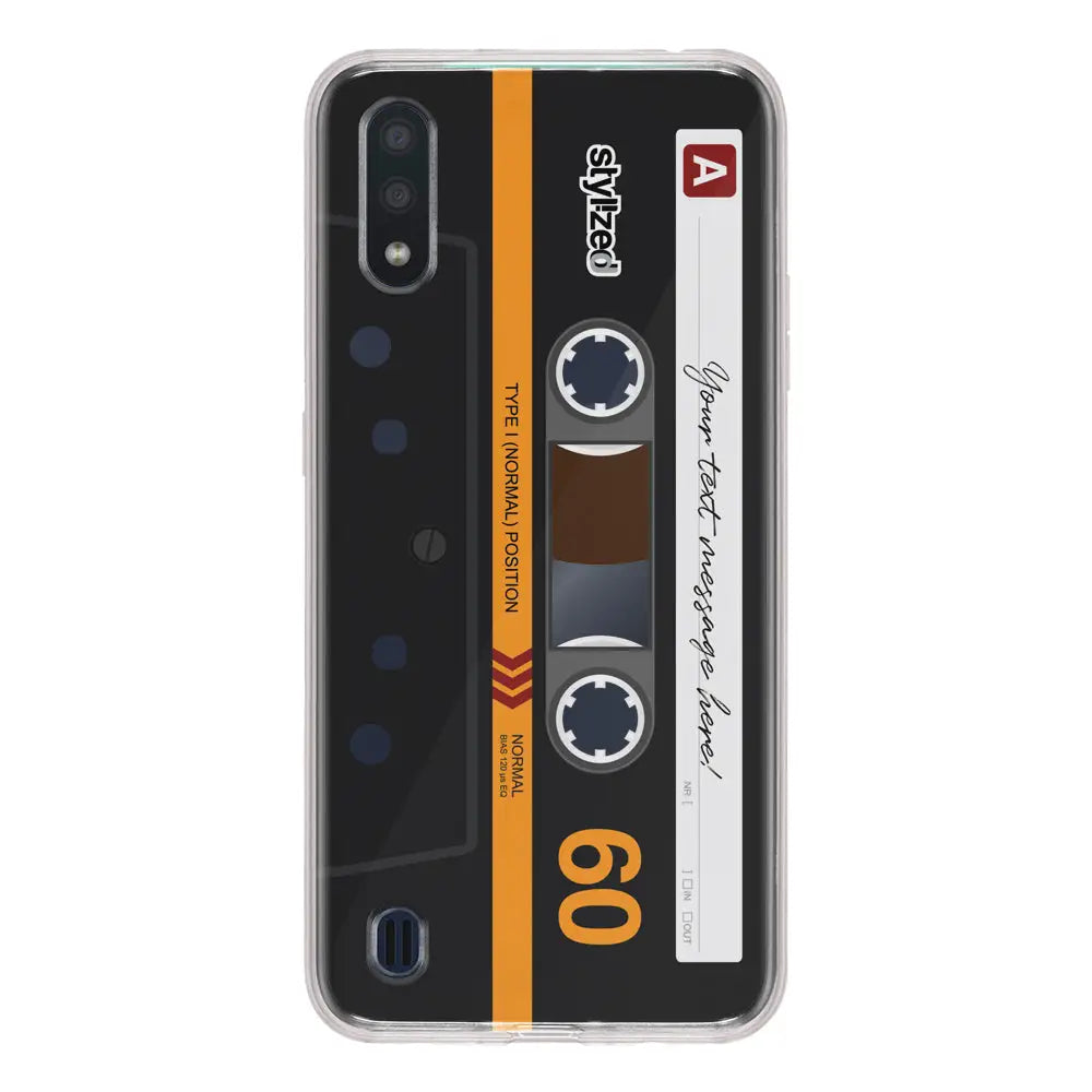 Samsung Galaxy A01 / Clear Classic Custom Retro Cassette Tape Phone Case - Samsung A Series - Stylizedd.com