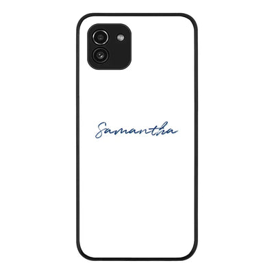 Samsung Galaxy A03 4G / Rugged Black Custom Text, My Name Phone Case - Samsung A Series - Stylizedd.com