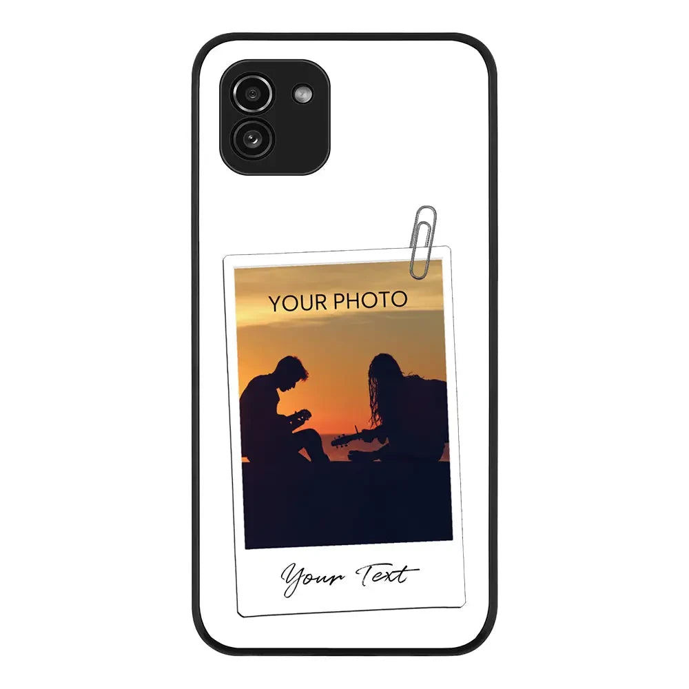 Samsung Galaxy A03 4G / Rugged Black Phone Case Polaroid Photo Phone Case - Samsung A Series - Stylizedd