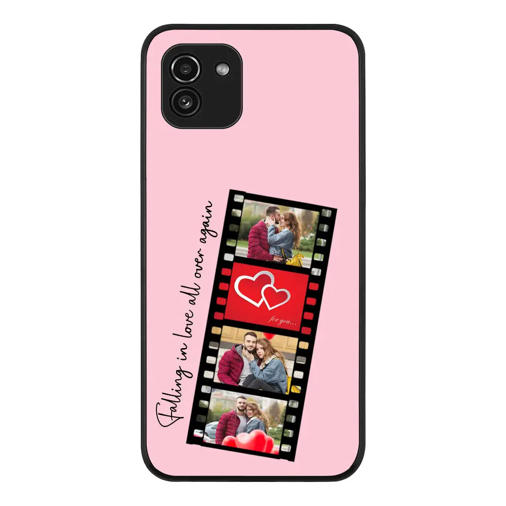 Samsung Galaxy A03 4G / Rugged Black Phone Case Custom Valentine Photo Film Strips, Phone Case - Samsung A Series - Stylizedd