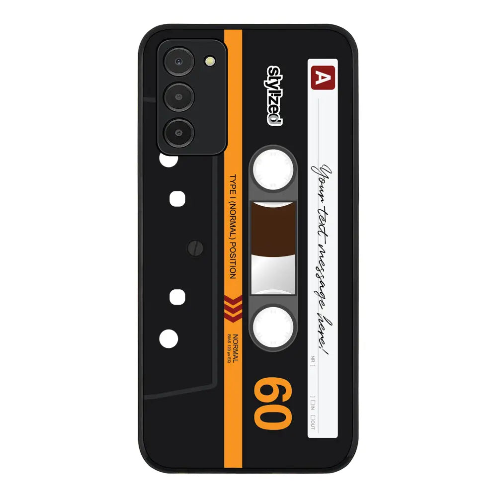 Samsung Galaxy A03s 4G / Rugged Black Custom Retro Cassette Tape Phone Case - Samsung A Series - Stylizedd.com