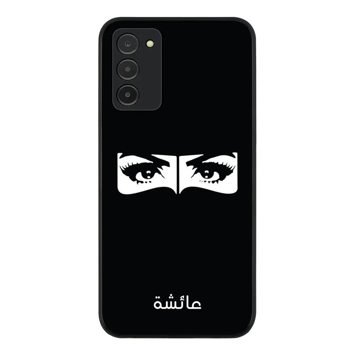 Samsung Galaxy A03s 4G / Rugged Black Custom Name Niqabi Eye, Phone Case - Samsung A Series - Stylizedd.com