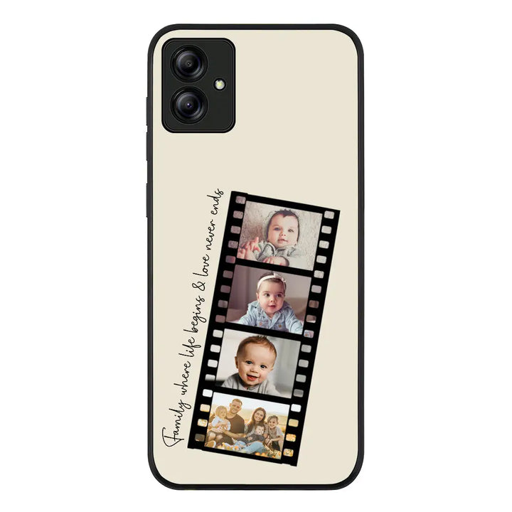 Samsung Galaxy A04 / Rugged Black Phone Case Custom Film Strips Personalised Movie Strip, Phone Case - Samsung A Series - Stylizedd