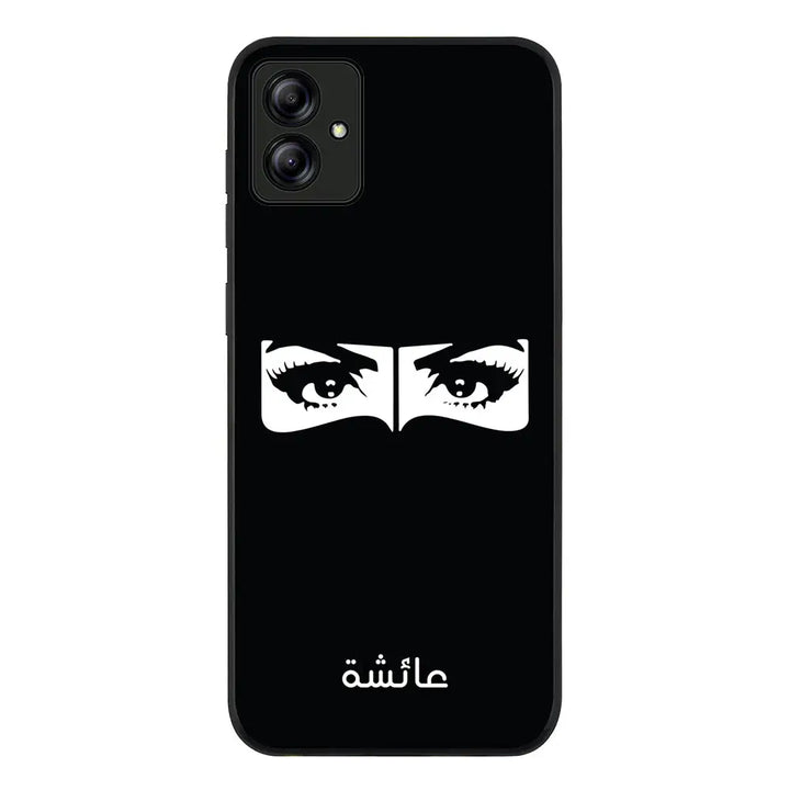 Samsung Galaxy A04 / Rugged Black Custom Name Niqabi Eye, Phone Case - Samsung A Series - Stylizedd.com