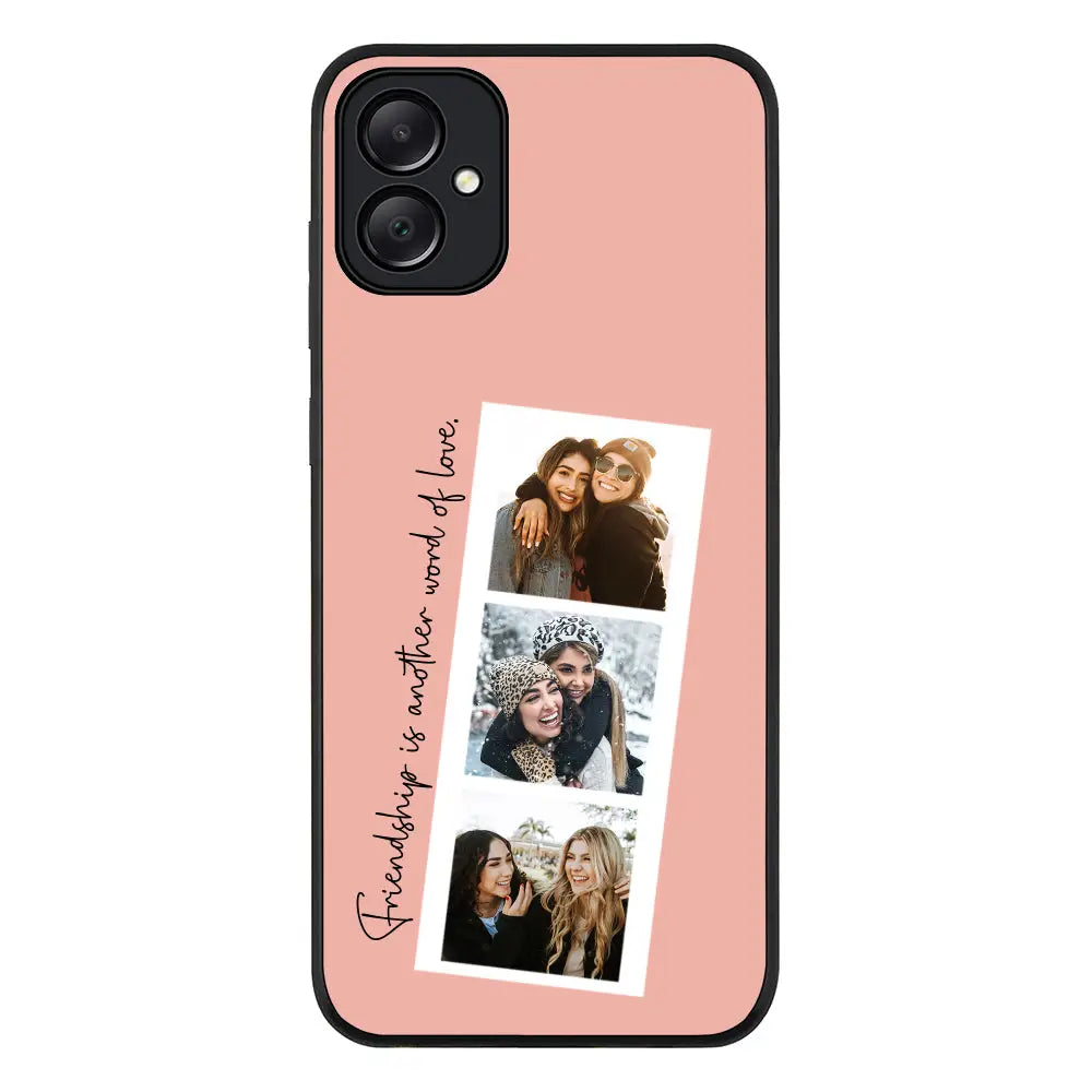 Samsung Galaxy A05 / Rugged Black Phone Case Custom Photo Strip Polaroid Style, Phone Case - Samsung A Series - Stylizedd