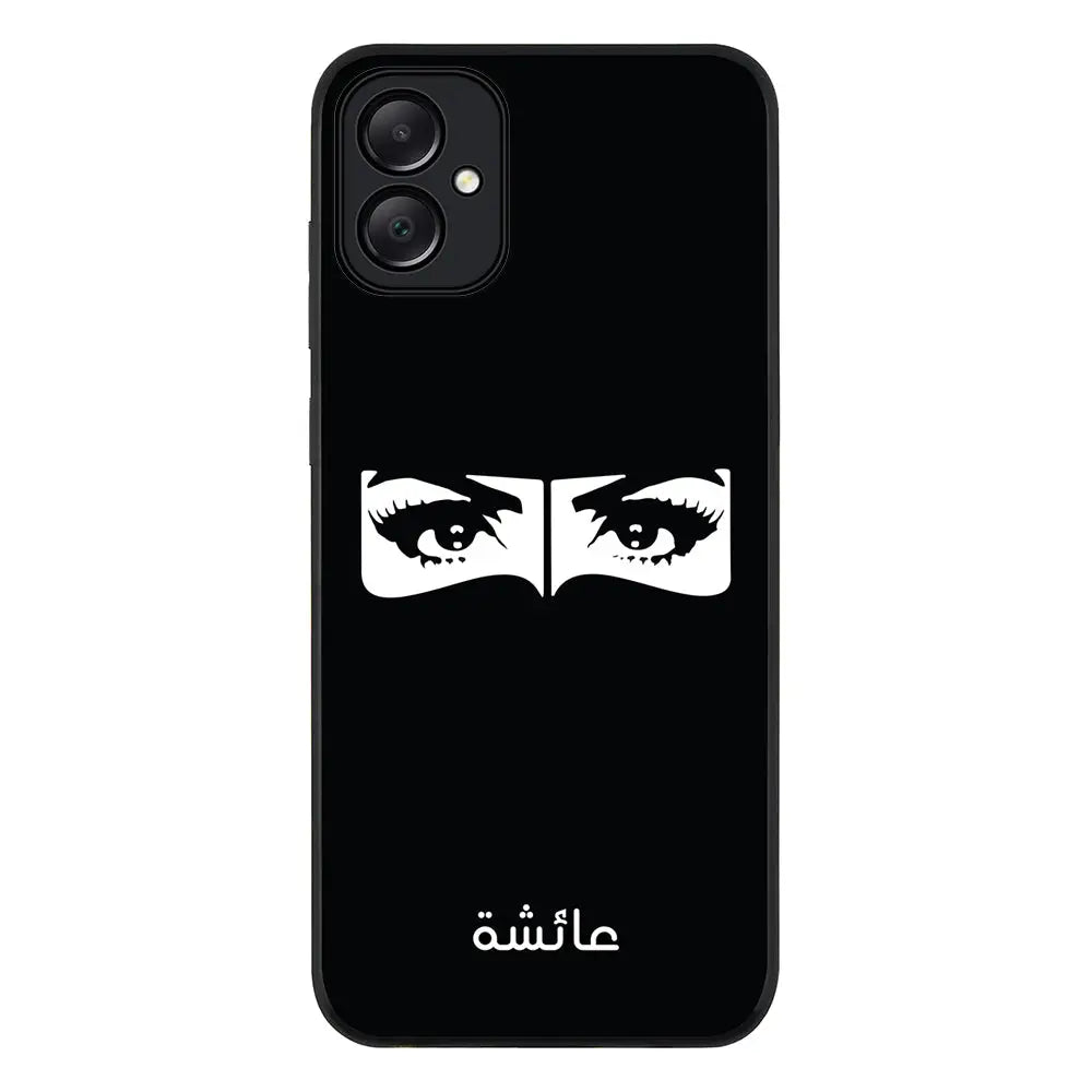 Samsung Galaxy A05 / Rugged Black Custom Name Niqabi Eye, Phone Case - Samsung A Series - Stylizedd.com