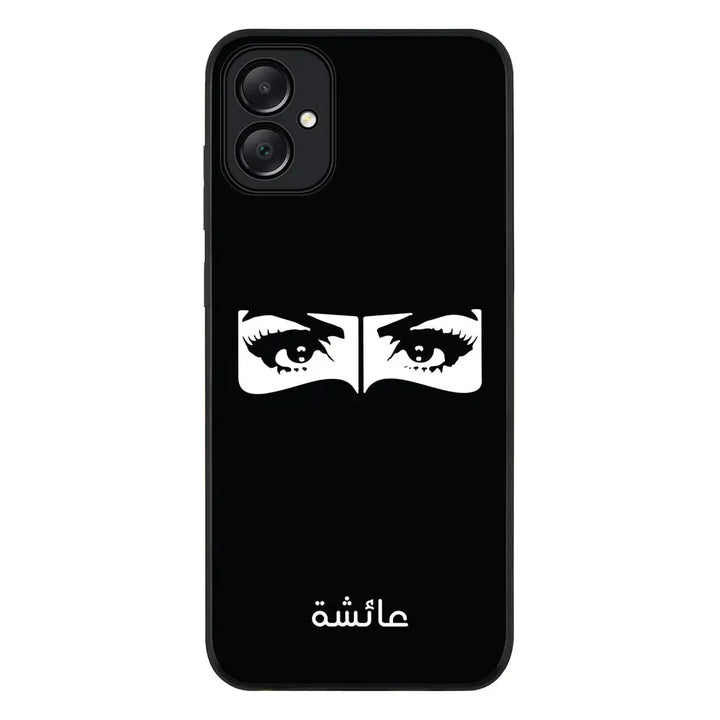 Samsung Galaxy A05 / Rugged Black Custom Name Niqabi Eye, Phone Case - Samsung A Series - Stylizedd.com