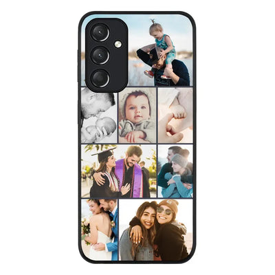 Samsung Galaxy A05s / Rugged Black Phone Case Personalised Photo Collage Grid Phone Case - Samsung A Series - Stylizedd