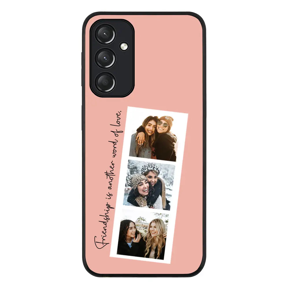 Samsung Galaxy A05s / Rugged Black Phone Case Custom Photo Strip Polaroid Style, Phone Case - Samsung A Series - Stylizedd