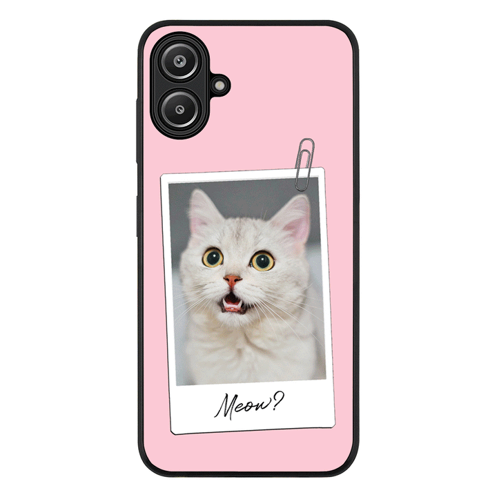 Polaroid Photo Pet Cat Phone Case - Samsung A Series - Galaxy A06 / Rugged Black - Stylizedd