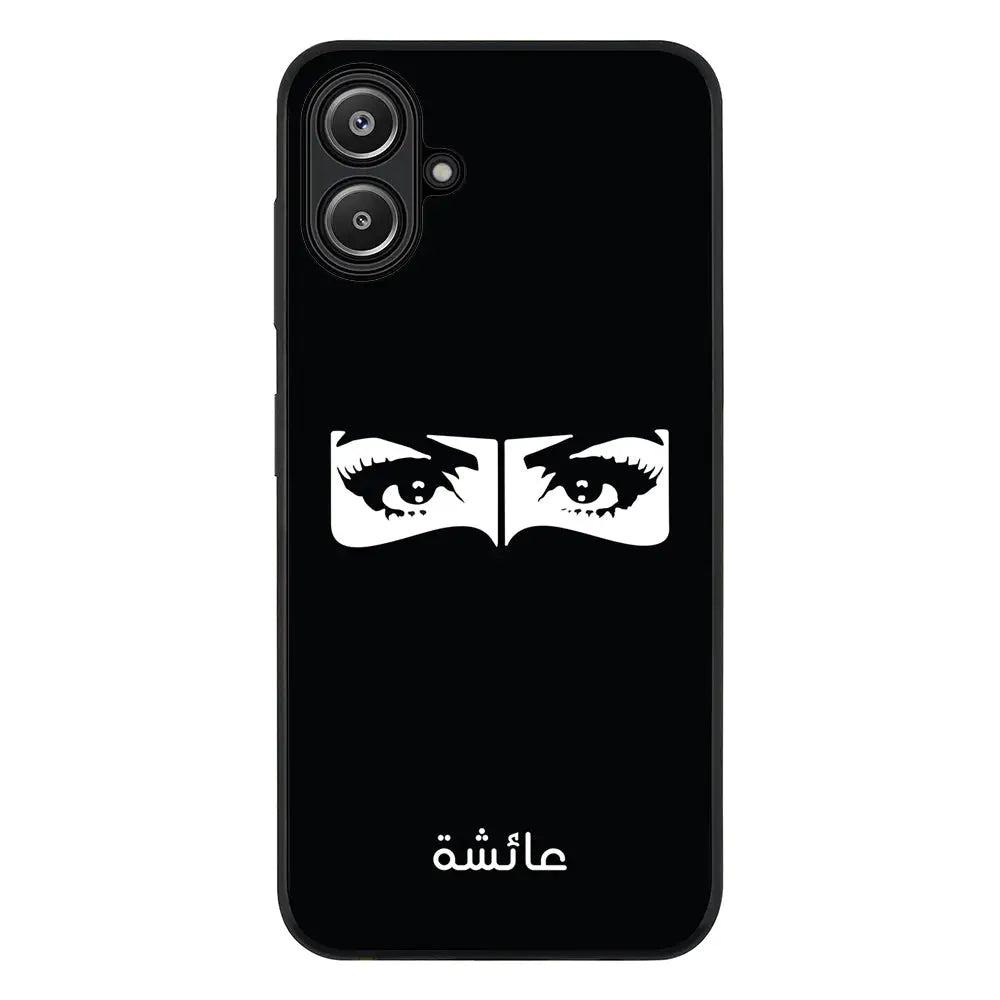 Custom Name Niqabi Eye Phone Case - Samsung A Series - Galaxy A06 / Rugged Black - Phone Case
