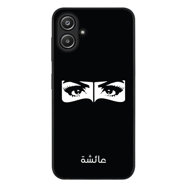 Custom Name Niqabi Eye Phone Case - Samsung A Series - Galaxy A06 / Rugged Black - Phone Case