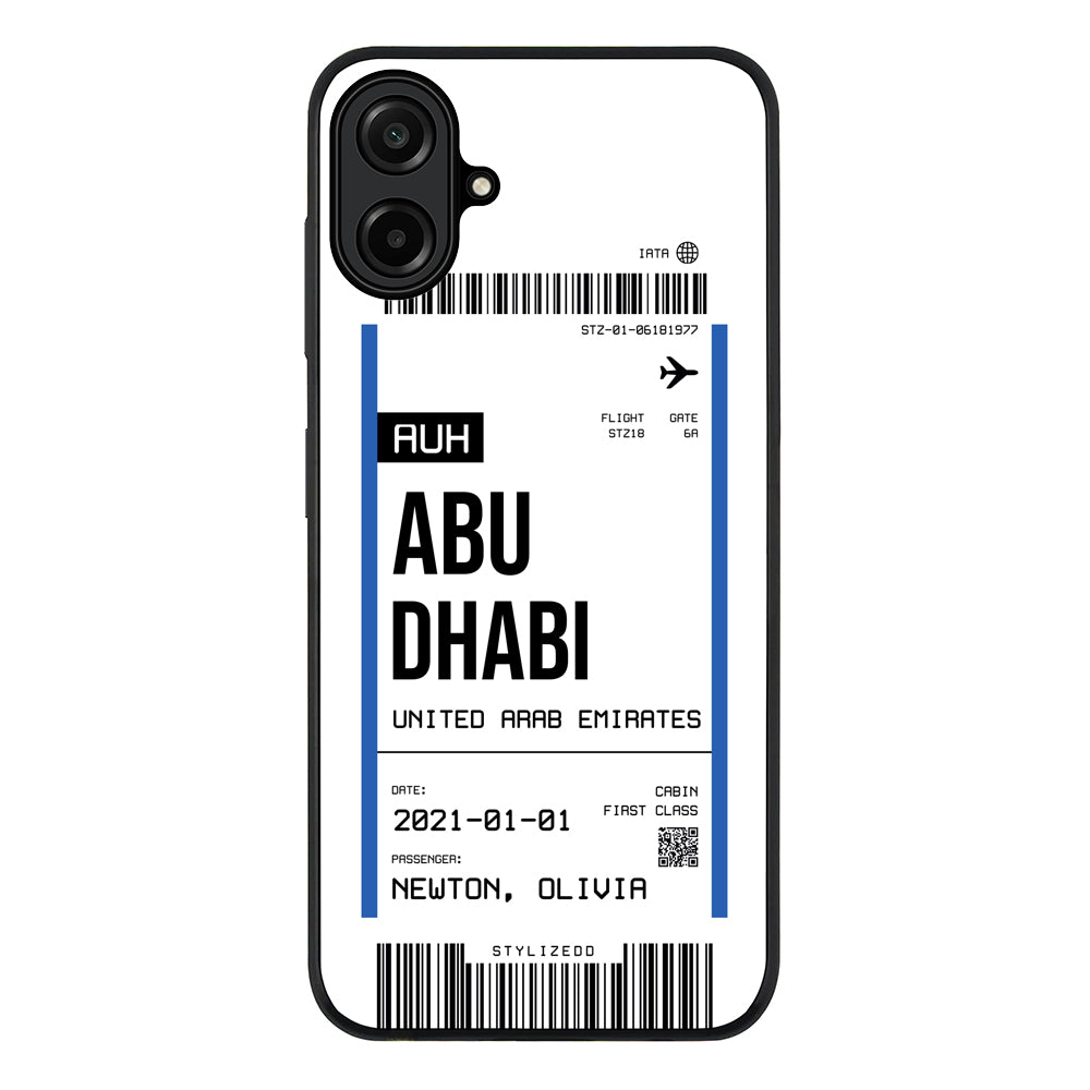 Custom Flight Boarding Pass Ticket Phone Case - Samsung A Series