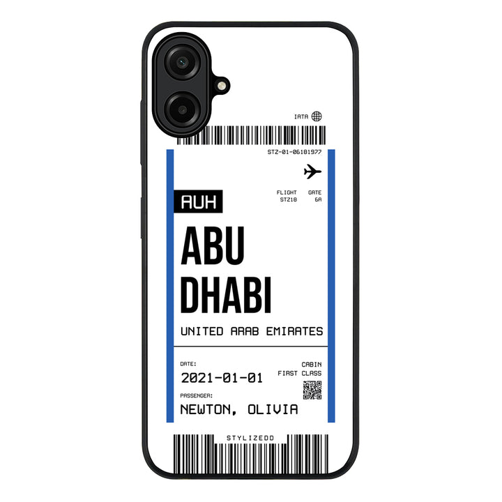 Custom Flight Boarding Pass Ticket Phone Case - Samsung A Series
