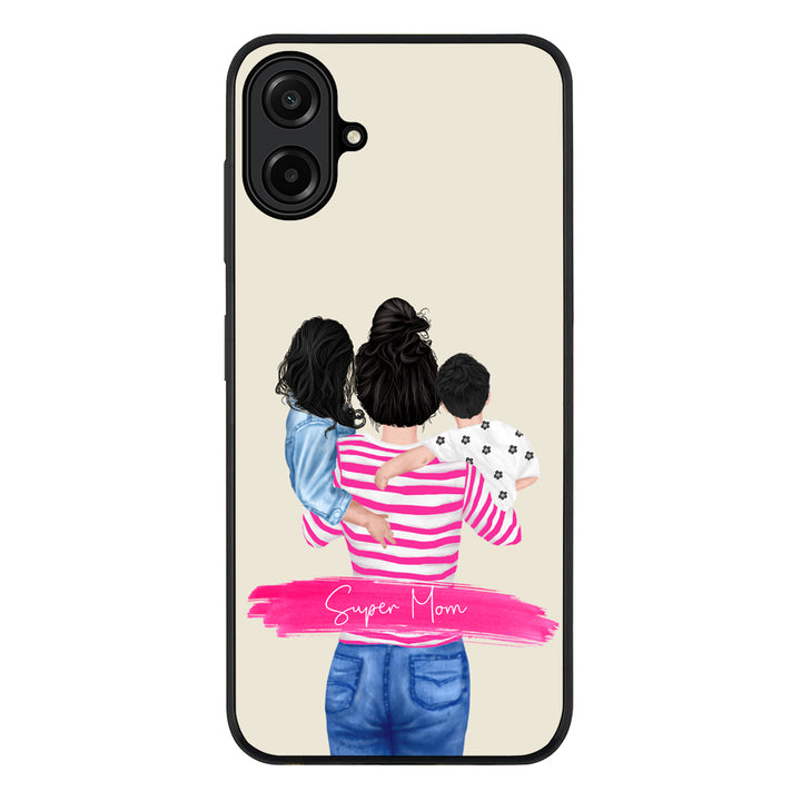 Custom Clipart Text Mother Son & Daughter Phone Case - Samsung A Series