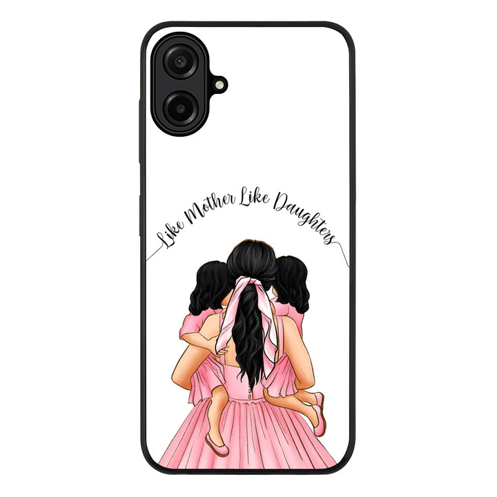 Mother 2 daughters Custom Clipart, Text Phone Case - Samsung A Series