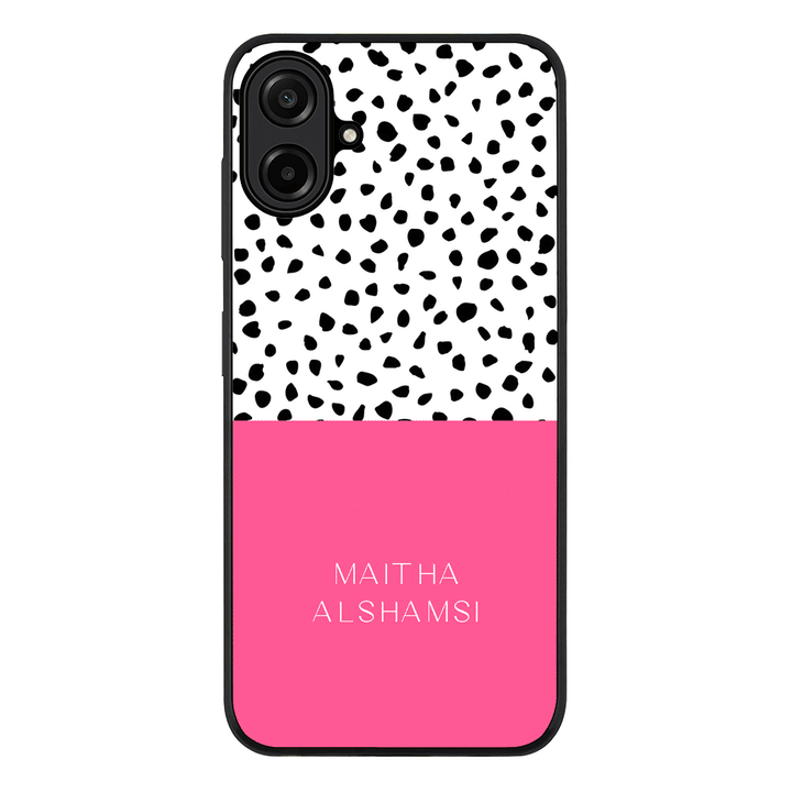 Personalized Text Colorful Spotted Dotted, Phone Case - Samsung A Series