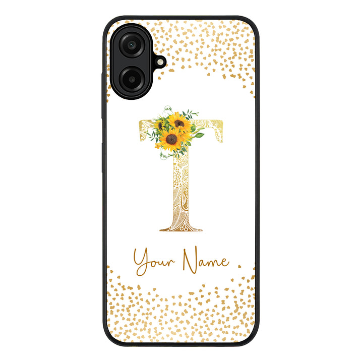 Floral Mandala Initial Phone Case - Samsung A Series