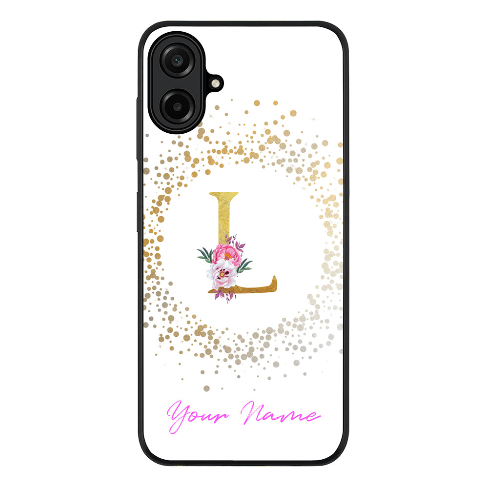 Floral Initial Phone Case - Samsung A Series
