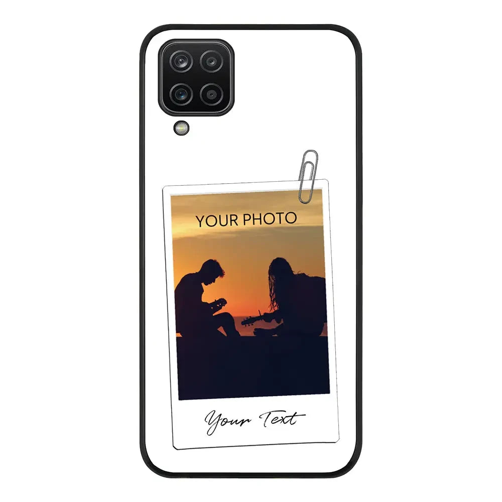 Samsung Galaxy A12 / M12 4G / Rugged Black Phone Case Polaroid Photo Phone Case - Samsung A Series - Stylizedd