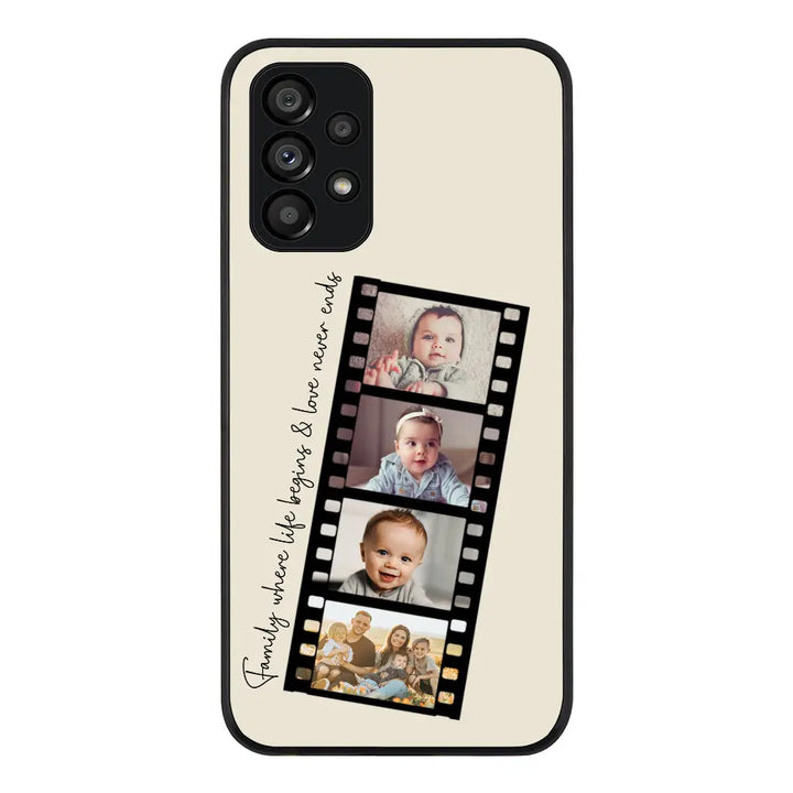 Samsung Galaxy A13 4G / Rugged Black Phone Case Custom Film Strips Personalised Movie Strip, Phone Case - Samsung A Series - Stylizedd