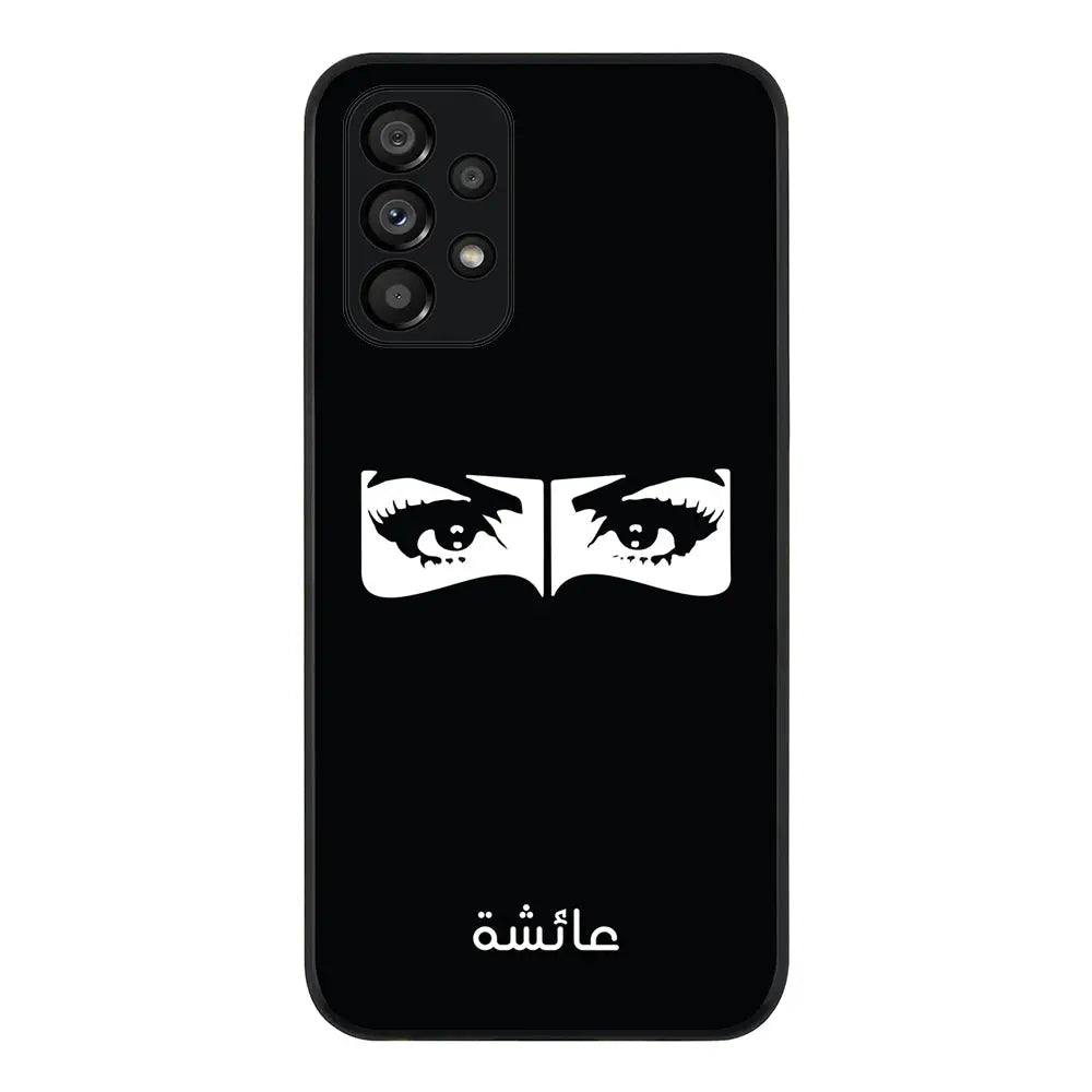 Samsung Galaxy A13 4G / Rugged Black Custom Name Niqabi Eye, Phone Case - Samsung A Series - Stylizedd.com
