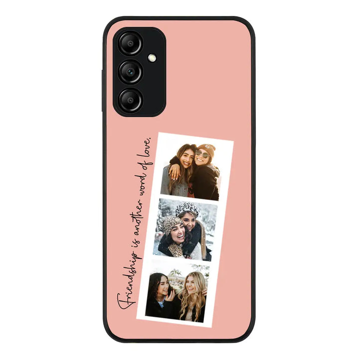 Samsung Galaxy A14 5G / Rugged Black Phone Case Custom Photo Strip Polaroid Style, Phone Case - Samsung A Series - Stylizedd