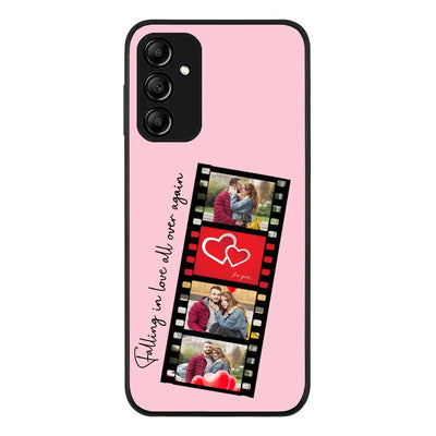 Samsung Galaxy A14 5G / Rugged Black Phone Case Custom Valentine Photo Film Strips, Phone Case - Samsung A Series - Stylizedd