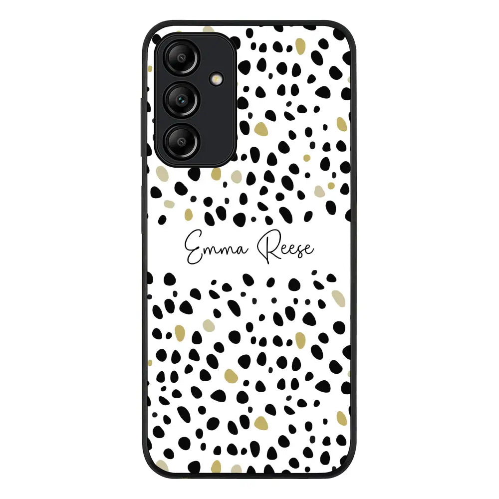 Samsung Galaxy A15 / A15 5G / Rugged Black Phone Case Pebble Multi Color Custom Text, My Name Phone Case - Samsung A Series - Stylizedd