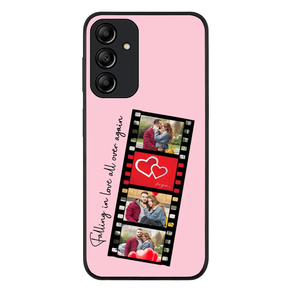 Samsung Galaxy A15 / A15 5G / Rugged Black Phone Case Custom Valentine Photo Film Strips, Phone Case - Samsung A Series - Stylizedd