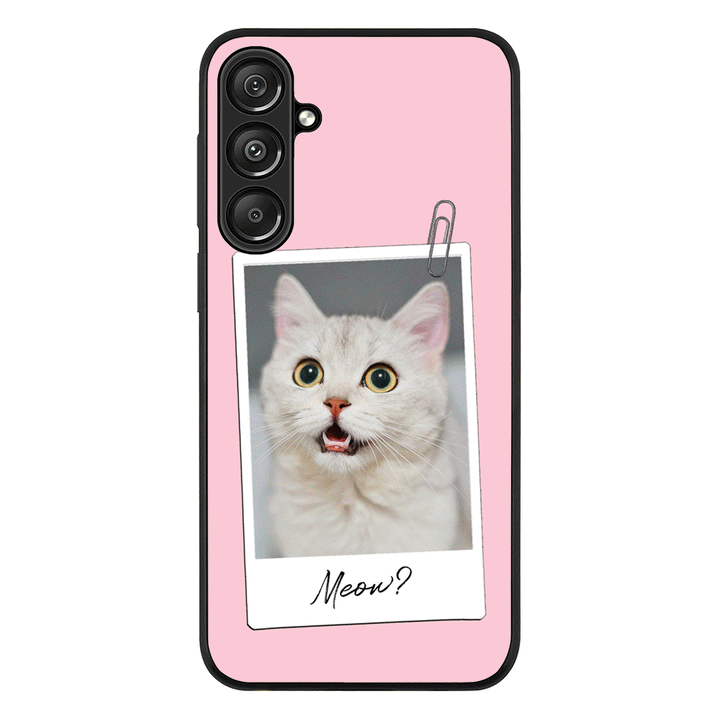 Polaroid Photo Pet Cat Phone Case - Samsung A Series - Galaxy A16 / 5G / Rugged Black - Stylizedd