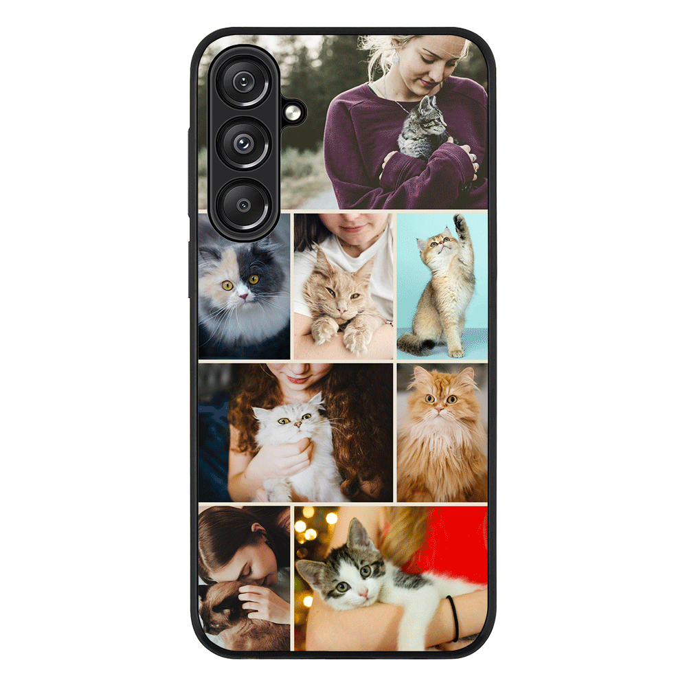 Personalised Photo Collage Grid Pet Cat Phone Case - Samsung A Series - Galaxy A16 / 5G / Rugged