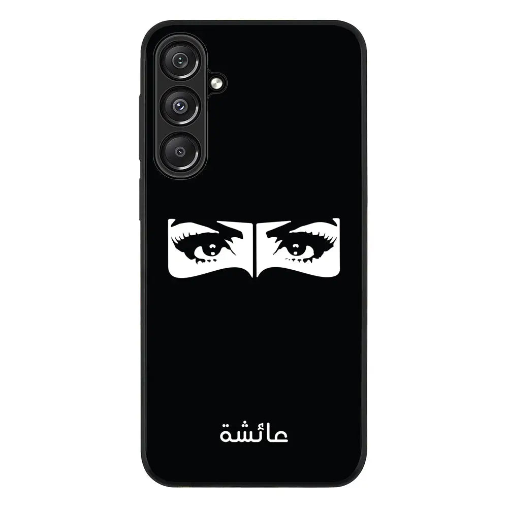Custom Name Niqabi Eye Phone Case - Samsung A Series - Galaxy A16 / 5G / Rugged Black - Phone Case