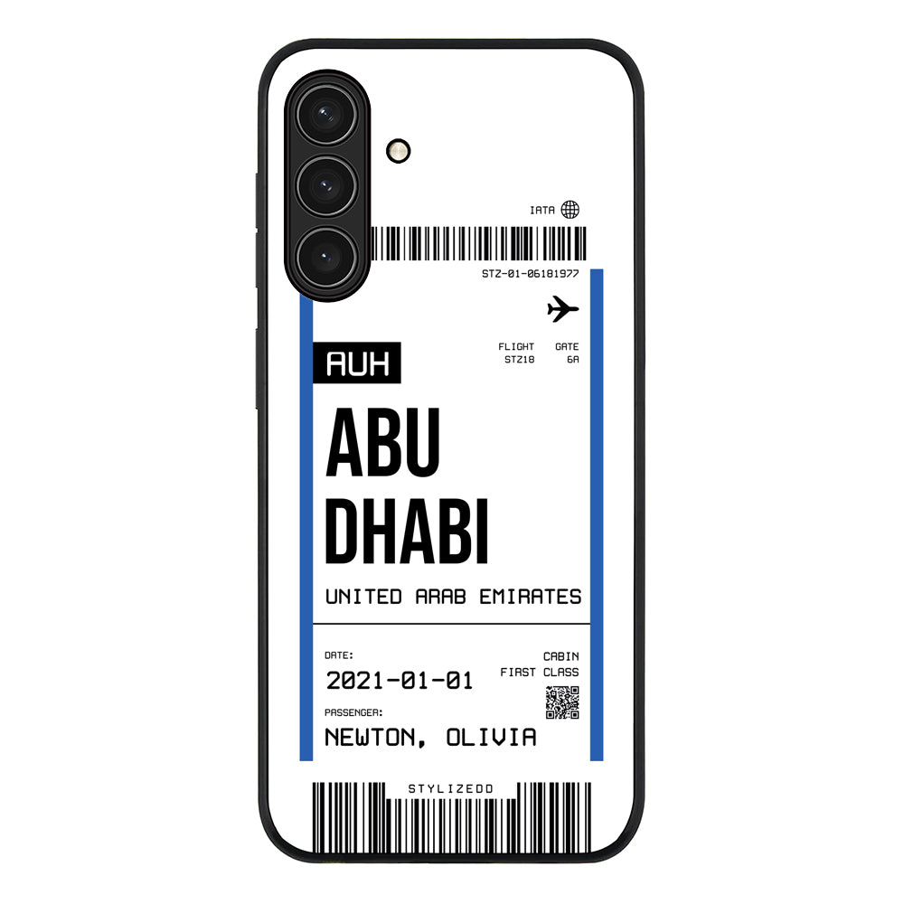 Custom Flight Boarding Pass Ticket Phone Case - Samsung A Series