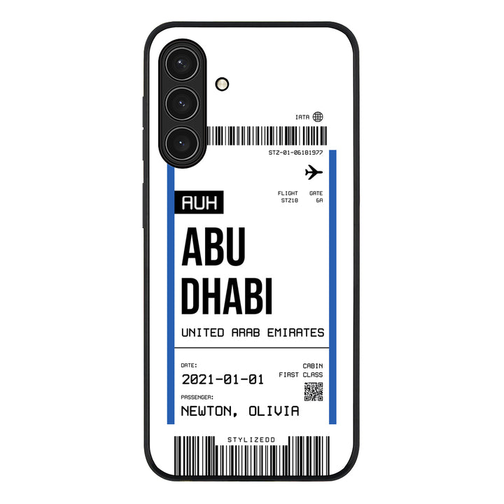 Custom Flight Boarding Pass Ticket Phone Case - Samsung A Series