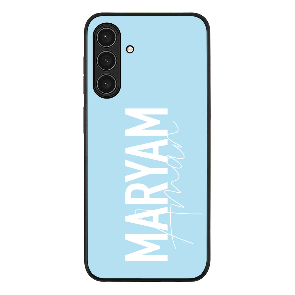 Personalized Name Vertical, Phone Case - Samsung A Series