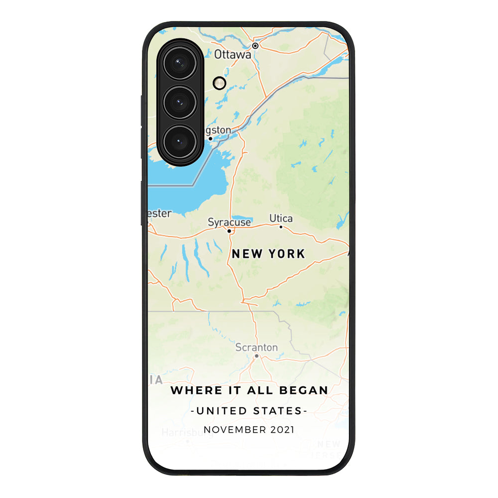 Personalized map, Phone Case - Samsung A Series