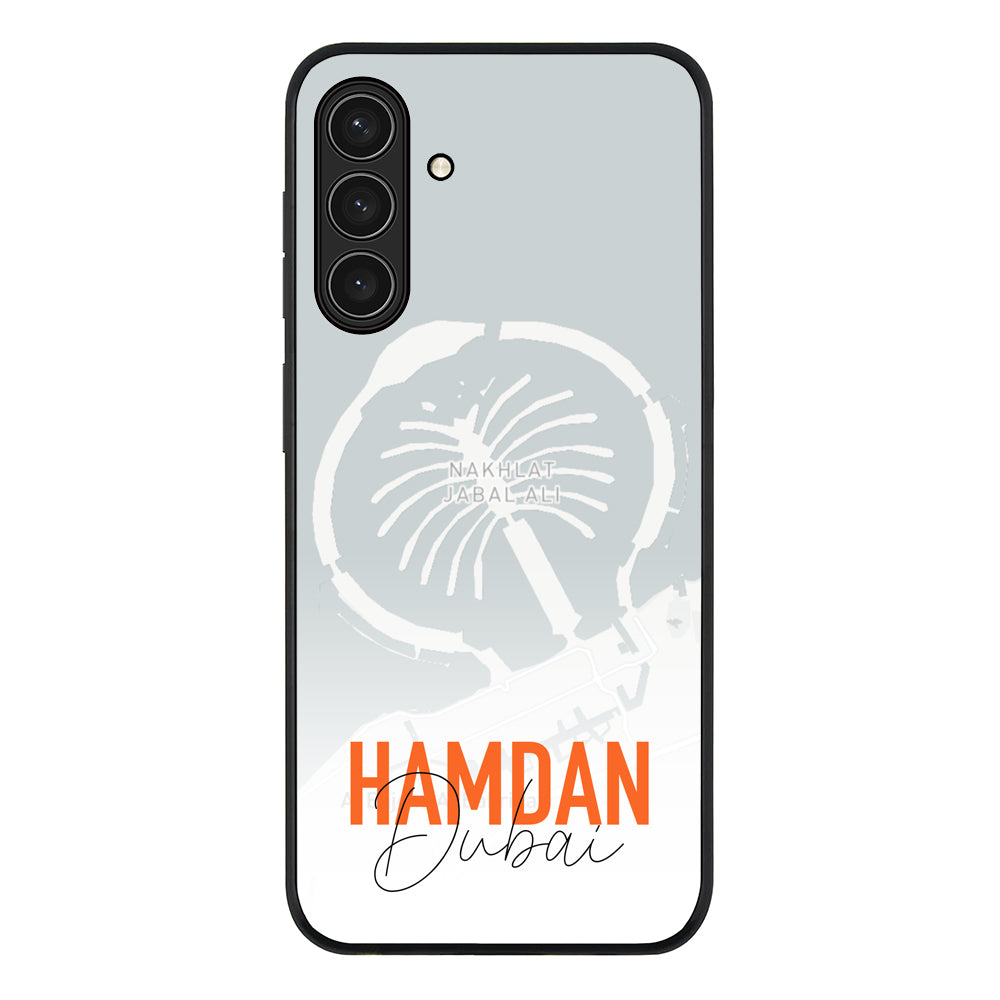 Personalized Location Map & Name, Phone Case - Samsung A Series