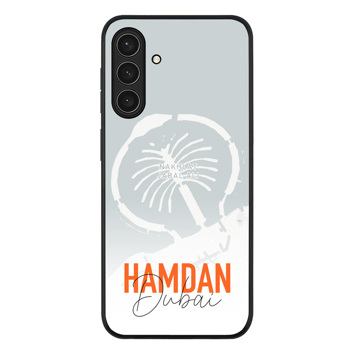 Personalized Location Map & Name, Phone Case - Samsung A Series
