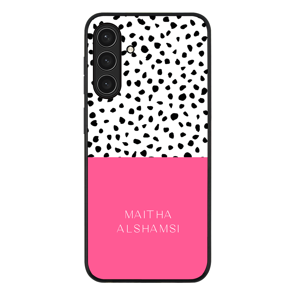 Personalized Text Colorful Spotted Dotted, Phone Case - Samsung A Series
