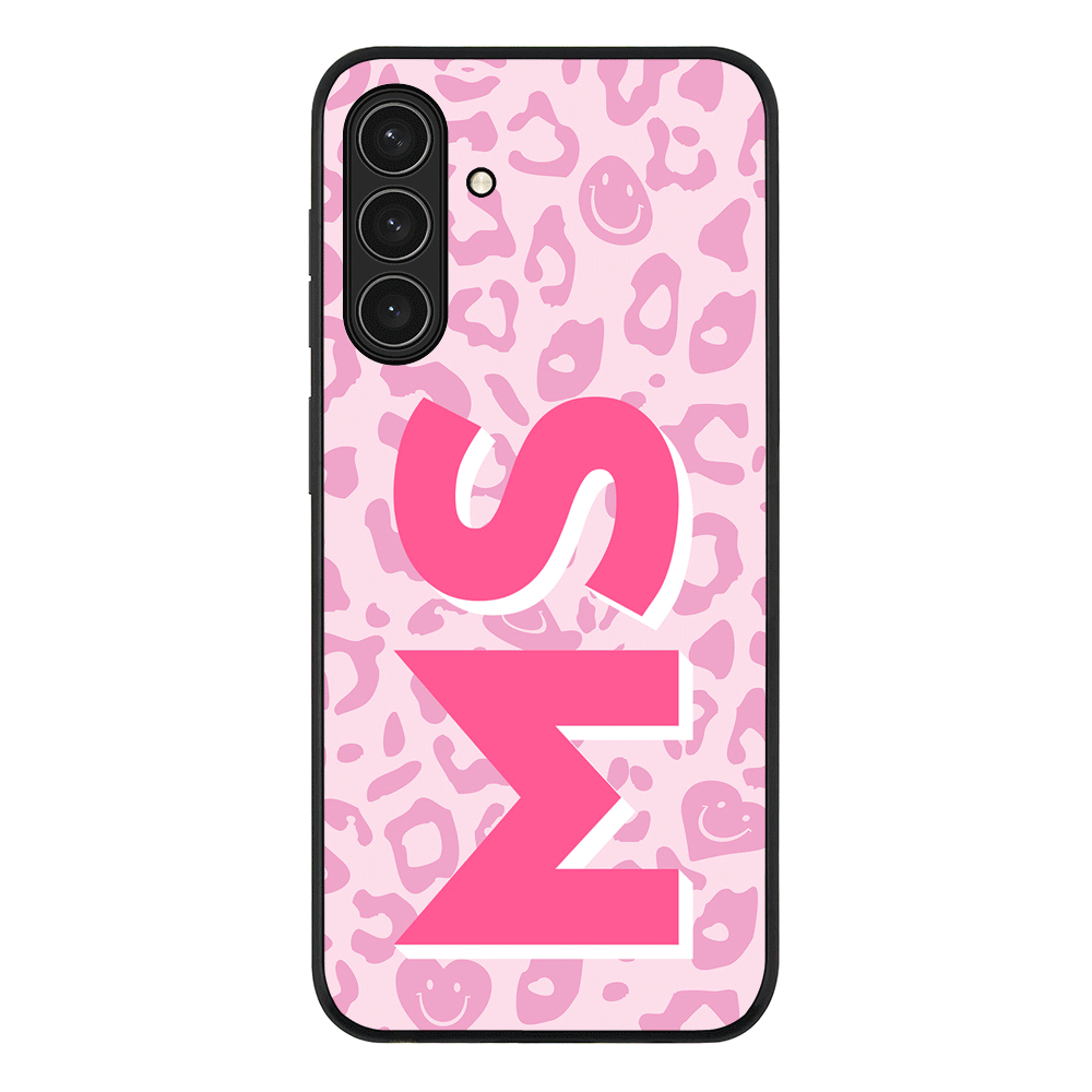 Custom Monogram Initial 3D Shadow Text Seamless Pattern, Phone Case - Samsung A Series